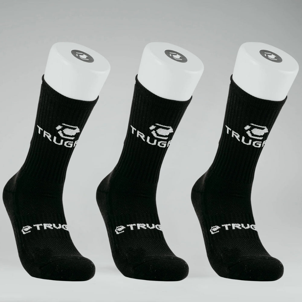TRUGRIP 3x Grip Socks - Black