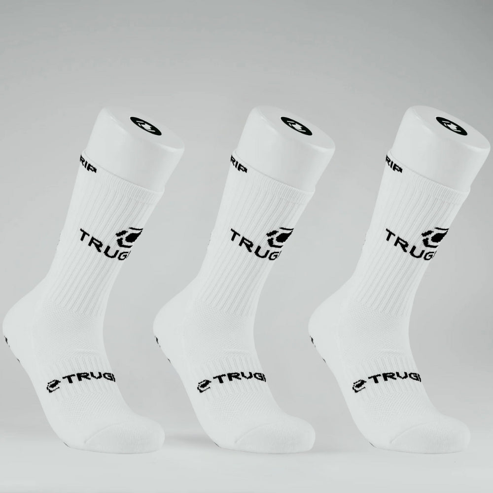 TRUGRIP 3x Grip Socks - White